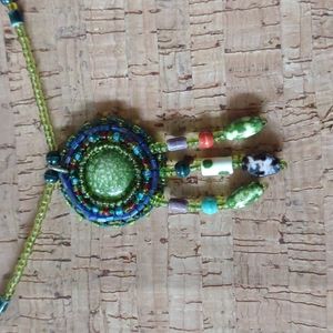 Artisan Necklace with Hand Carved Wooden Gift Box